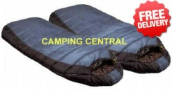 Caribee Tundra Duo -10 Celsius Winter Jumbo Twin Sleeping Bag - 2 Pack
