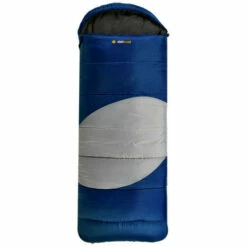 OZtrail Lawson Junior (Blue) Hooded Kids Teens Sleeping Bags (-5cel)