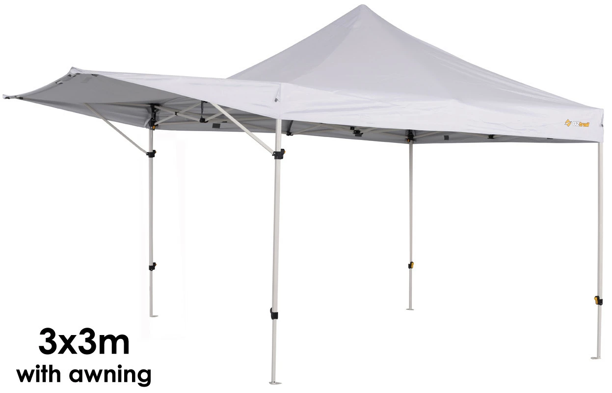(SALES PROMOTION) OZTRAIL DELUXE GAZEBO With AWNING WHITE 3x3m Marquee Stall Stand MARKET 3 (SALES PROMOTION) OZTRAIL DELUXE GAZEBO With AWNING WHITE 3x3m Marquee Stall Stand MARKET