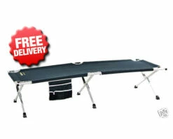 OZtrail Large Aluminium Stretcher Bed - 190 X 66cm
