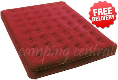 OZtrail Queen Inflatable Velour Air Bed Mat Mattress 3 OZtrail Queen Inflatable Velour Air Bed Mat Mattress