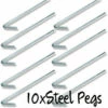 10 X TENT PEG HEAVY DUTY ZINC COATED STEEL 300MM -Bundyoutdoors Shop Pegs 12474.1413950906.1280.1280