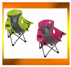 2 X COLEMAN FYREFLY JUNIOR KIDS COOLER CHAIR Camping Picnic Arm 1360910