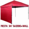 OZTRAIL RED FIESTA 3x3m DELUXE GAZEBO + WALL Marquee Stall Stand *BRNEW* MARKET -Bundyoutdoors Shop fiesta3mgaz red 53119.1471417706.1280.1280