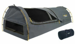 (sold Out) OZTRAIL MITCHELL KING ANNIVERSARY EDITION Single Canvas 3 Hoop Swag Plus CANVAS CARRY BAG ***