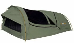 OZtrail Mitchell Double Canvas Swag With Alloy Poles