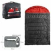 CARIBEE MOONSHINE (0cel.) DOUBLE SIZE TWO PERSON DUO SLEEPING BAG -Bundyoutdoors Shop moonnew 83928.1463987607.1280.1280