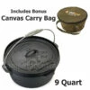 (SALES PROMOTION) OZtrail 9 Quart Camp Oven + Carry Bag Cast Iron Pot Pan Cookware -Bundyoutdoors Shop oven new1459 70580.1445380072.1280.1280
