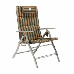 Coleman 5 Position Padded Chair (Steel Arm) Folding Portable Camping Picnic