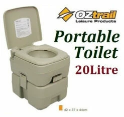 OZTRAIL PORTABLE (20 LITRE) SINGLE FLUSH CAMP CAMPING OUTDOOR TOILET