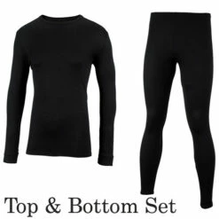 Thermal Polypropylene Underwear - Top & Bottom Long Johns Set