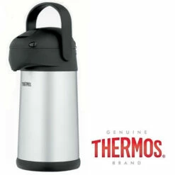 (SALES PROMOTION) THERMOS (2.5 LITRE) PUMP POT STAINLESS STEEL VACUUM INSULATED FLASK BOTTLE PICNIC
