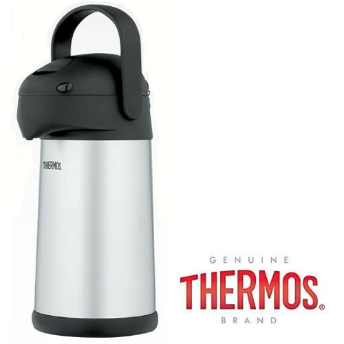 (SALES PROMOTION) THERMOS (2.5 LITRE) PUMP POT STAINLESS STEEL VACUUM INSULATED FLASK BOTTLE PICNIC 3 (SALES PROMOTION) THERMOS (2.5 LITRE) PUMP POT STAINLESS STEEL VACUUM INSULATED FLASK BOTTLE PICNIC